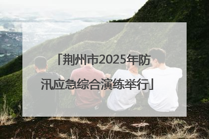 荆州市2025年防汛应急综合演练举行